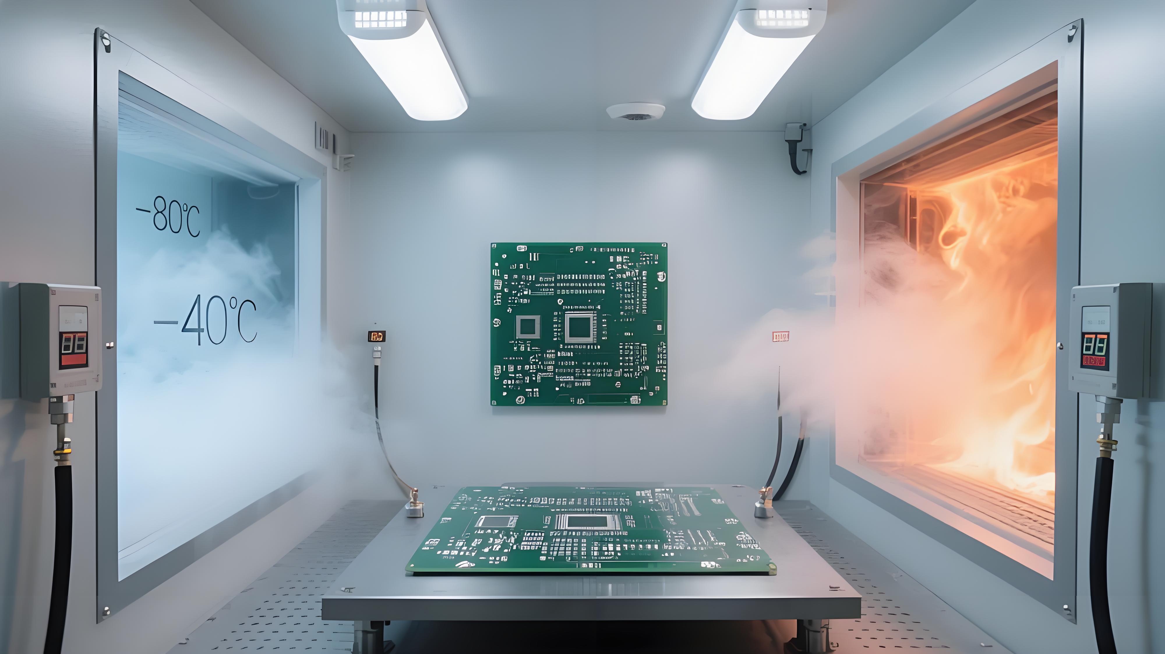 汽車電子沉銀板寬溫測試場景，PCB板在-40℃至85℃極端環境中保持穩定.jpeg